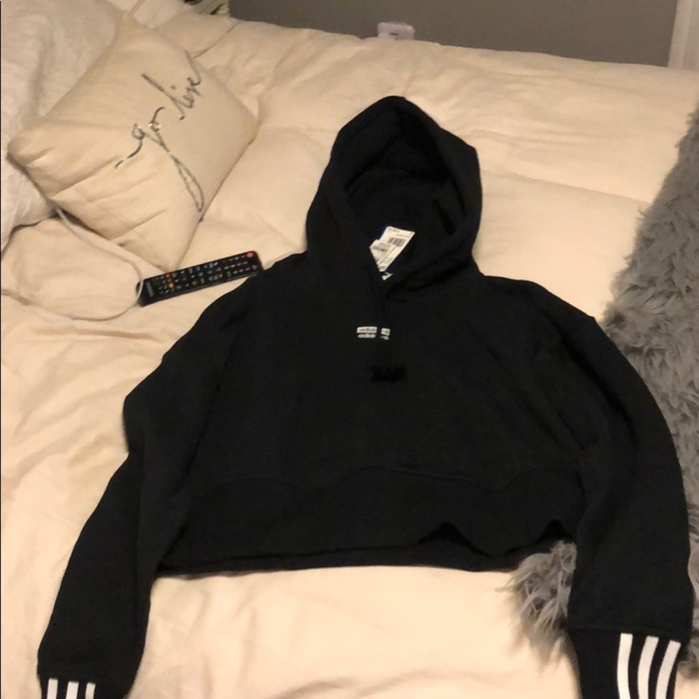 Adidas women cropped hoodie